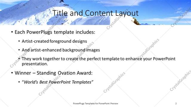 Title and Content presentation slide layout