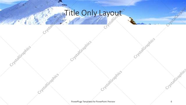 Title Only presentation slide layout