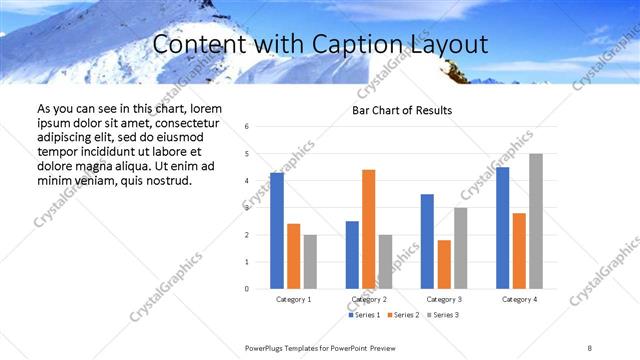 Content with Caption presentation slide layout