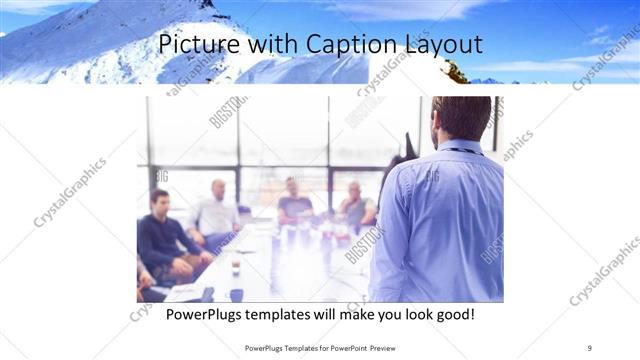Picture with Caption presentation slide layout