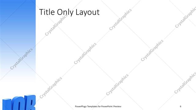 Title Only presentation slide layout