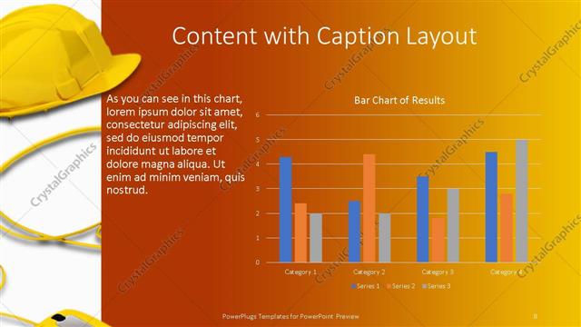 Content with Caption presentation slide layout