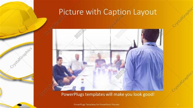 Picture with Caption presentation slide layout