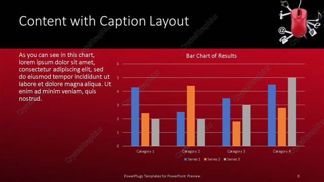 Content with Caption presentation slide layout