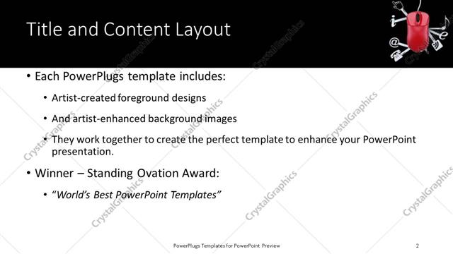 Title and Content presentation slide layout