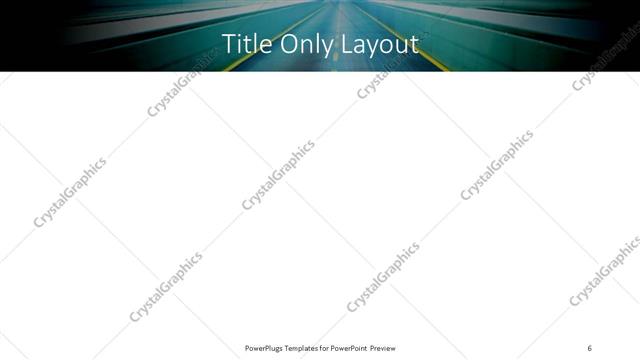 Title Only presentation slide layout