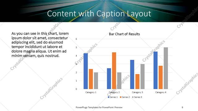 Content with Caption presentation slide layout