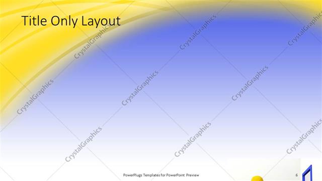 Title Only presentation slide layout