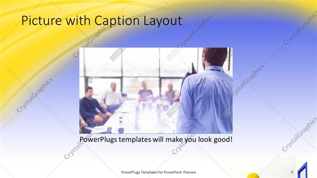 Picture with Caption presentation slide layout