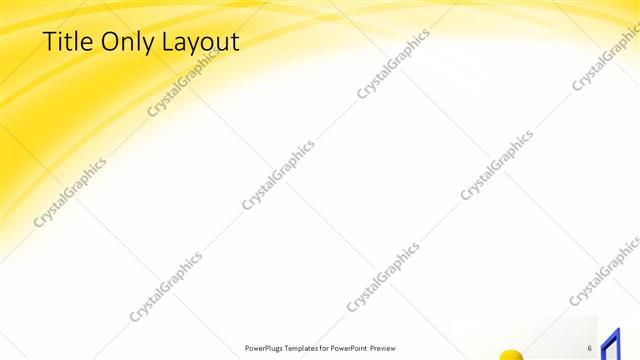 Title Only presentation slide layout