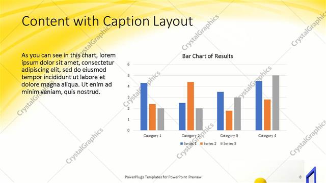 Content with Caption presentation slide layout