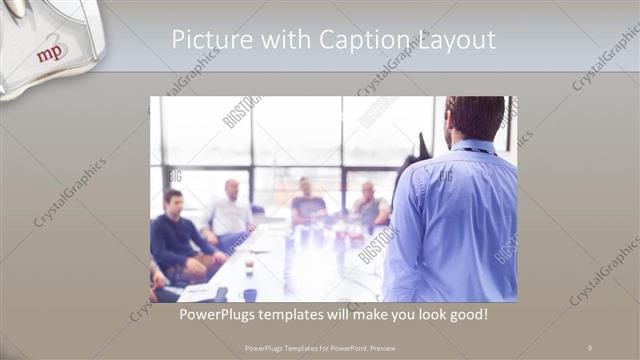 Picture with Caption presentation slide layout