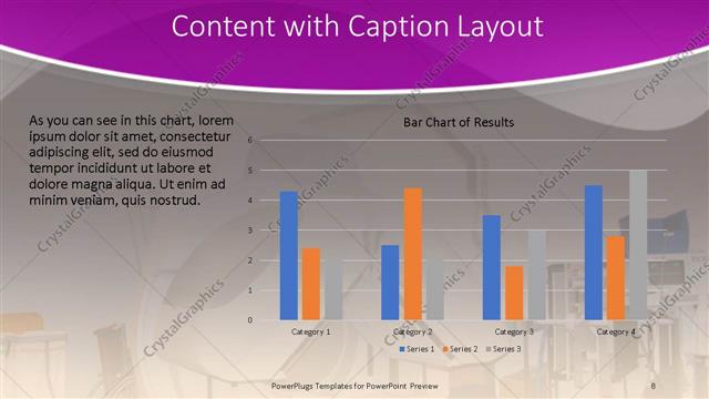 Content with Caption presentation slide layout