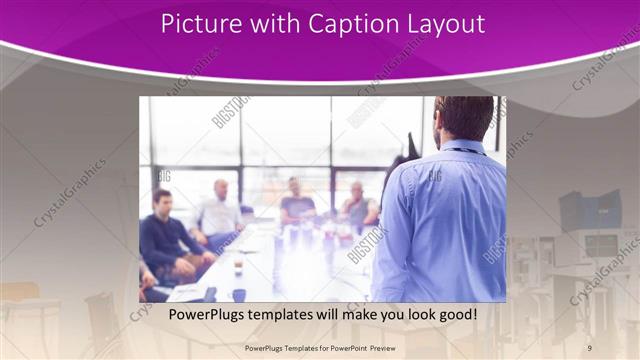 Picture with Caption presentation slide layout