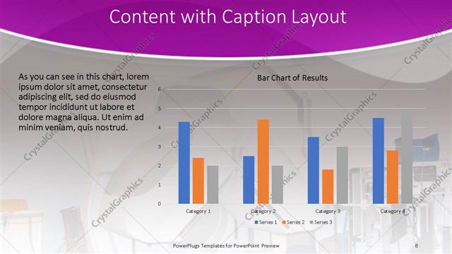Content with Caption presentation slide layout