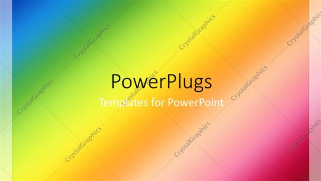  Presentation with rainbow - Multi color blurred abstract background