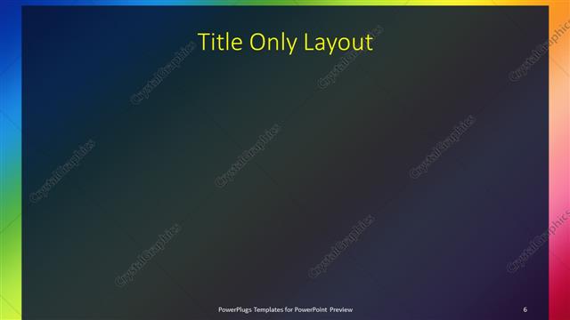 Title Only presentation slide layout