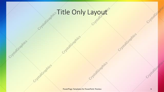 Title Only presentation slide layout