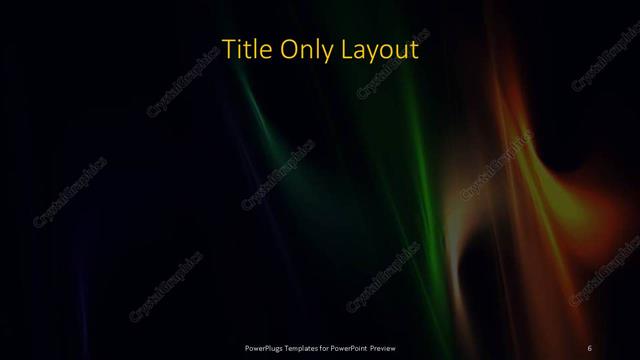 Title Only presentation slide layout