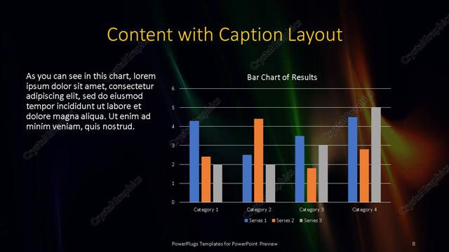 Content with Caption presentation slide layout