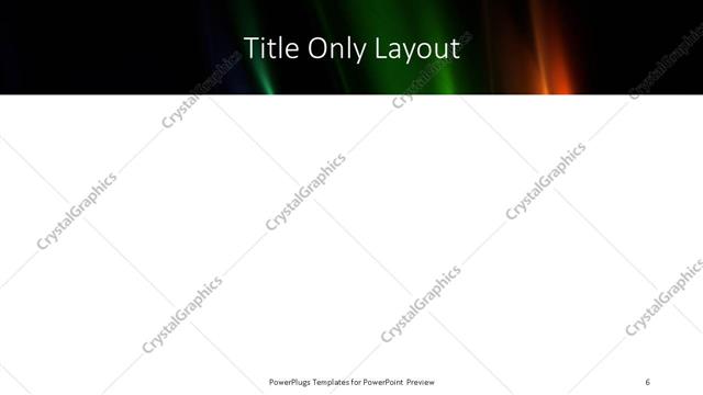 Title Only presentation slide layout