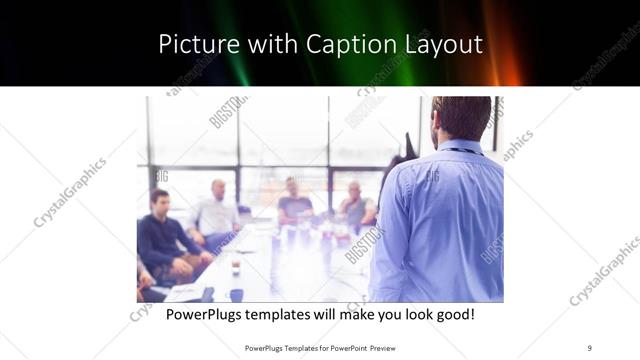 Picture with Caption presentation slide layout