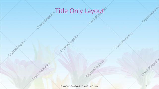 Title Only presentation slide layout