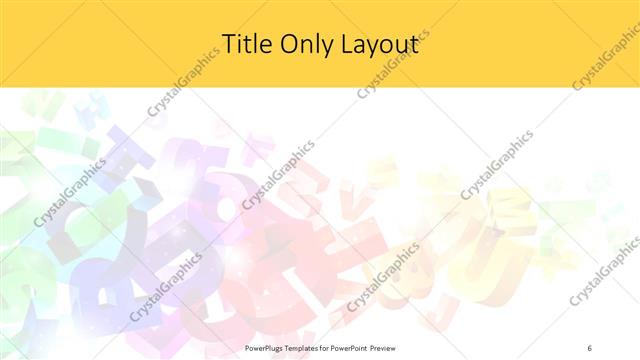 Title Only presentation slide layout