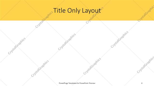 Title Only presentation slide layout
