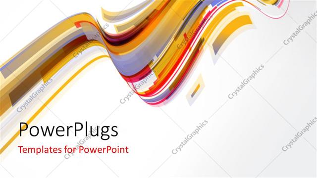  Presentation with light waves - Multi color technology waves with light grey