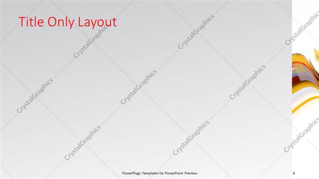 Title Only presentation slide layout