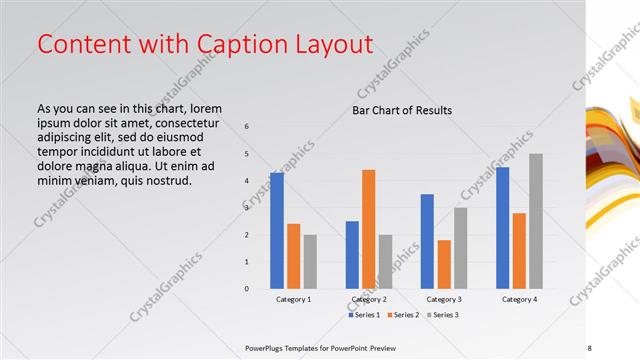 Content with Caption presentation slide layout