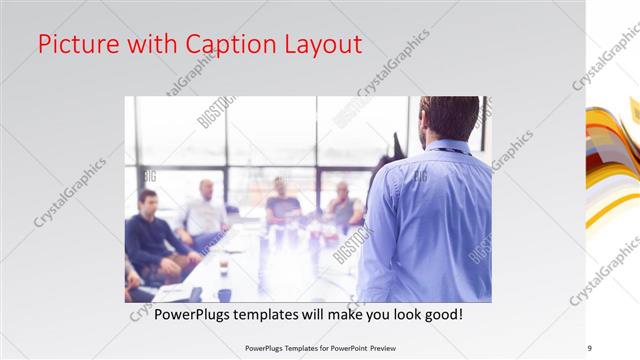 Picture with Caption presentation slide layout