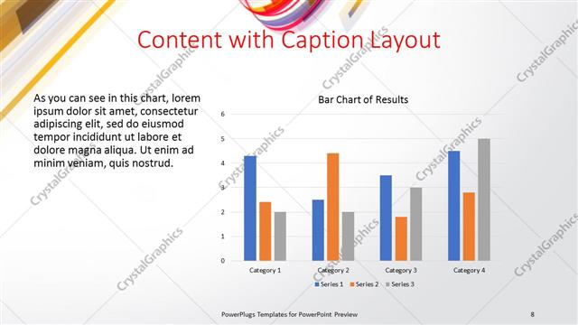 Content with Caption presentation slide layout