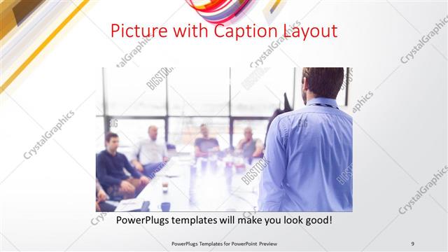 Picture with Caption presentation slide layout
