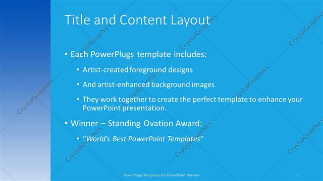 Title and Content presentation slide layout