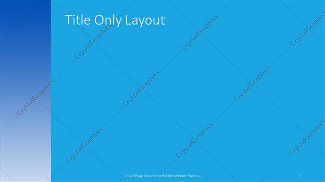 Title Only presentation slide layout