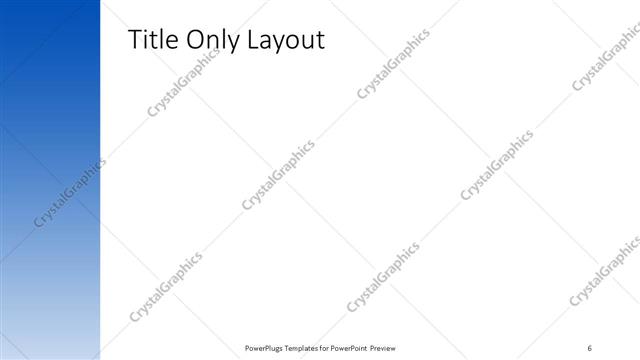 Title Only presentation slide layout