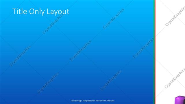 Title Only presentation slide layout