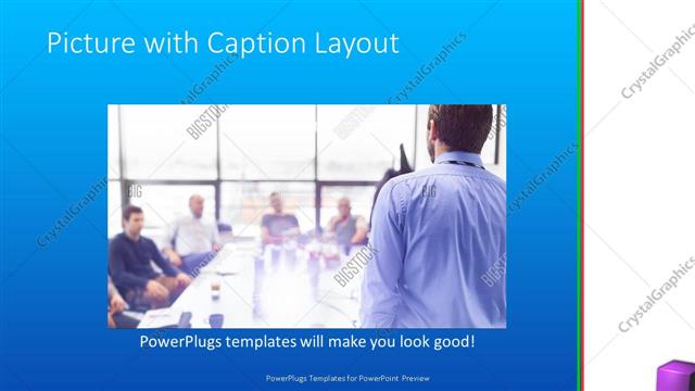 Picture with Caption presentation slide layout