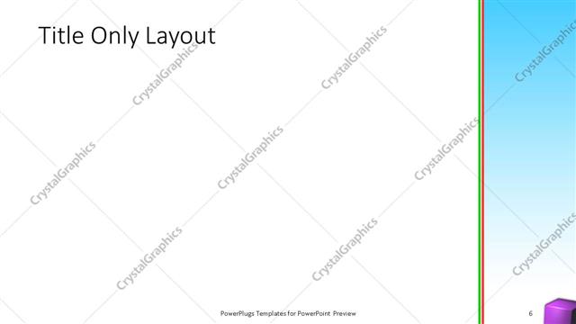 Title Only presentation slide layout