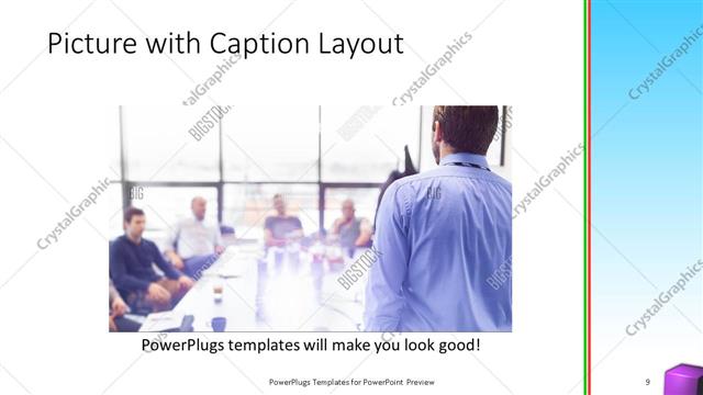Picture with Caption presentation slide layout