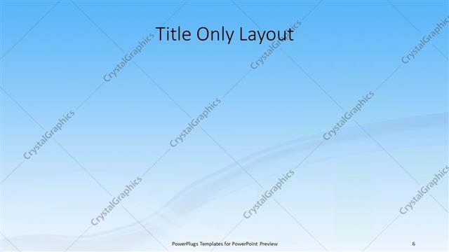 Title Only presentation slide layout