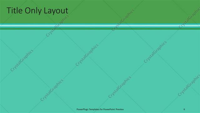 Title Only presentation slide layout