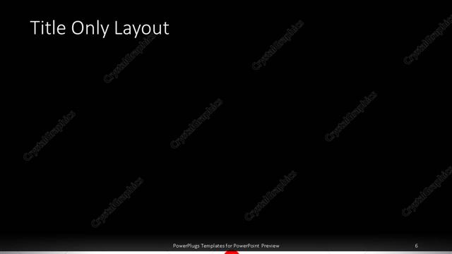 Title Only presentation slide layout