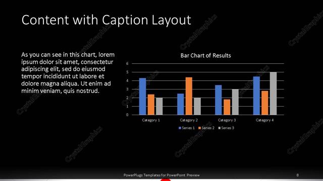 Content with Caption presentation slide layout