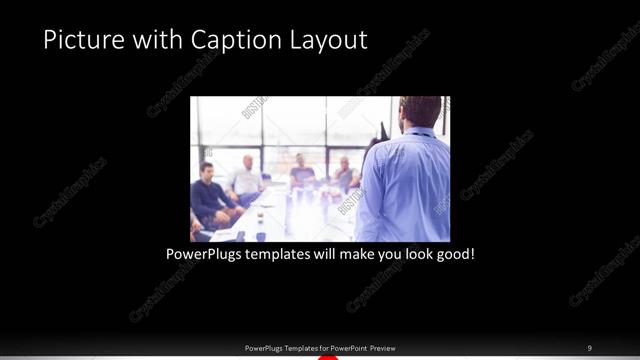 Picture with Caption presentation slide layout