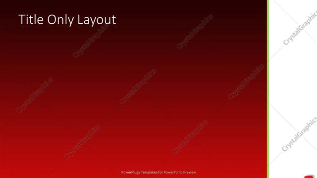 Title Only presentation slide layout