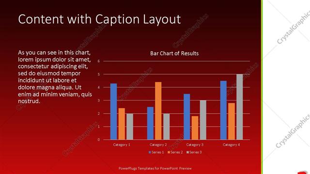 Content with Caption presentation slide layout