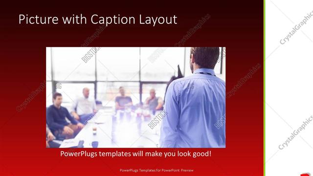 Picture with Caption presentation slide layout